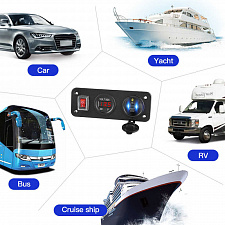 TDS TS-CAU52 Красный Разветвитель авто (Врезной)